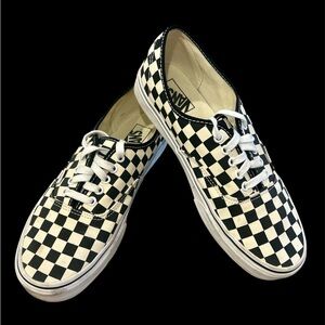 Vans Black and White Checkerboard Shoes